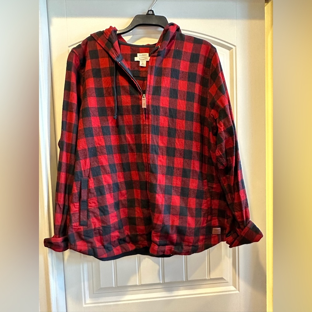 L.L.Bean Flannel Zip Up